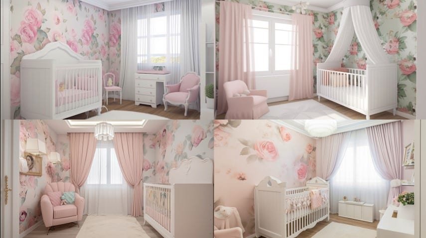 Quarto de Bebê Feminino