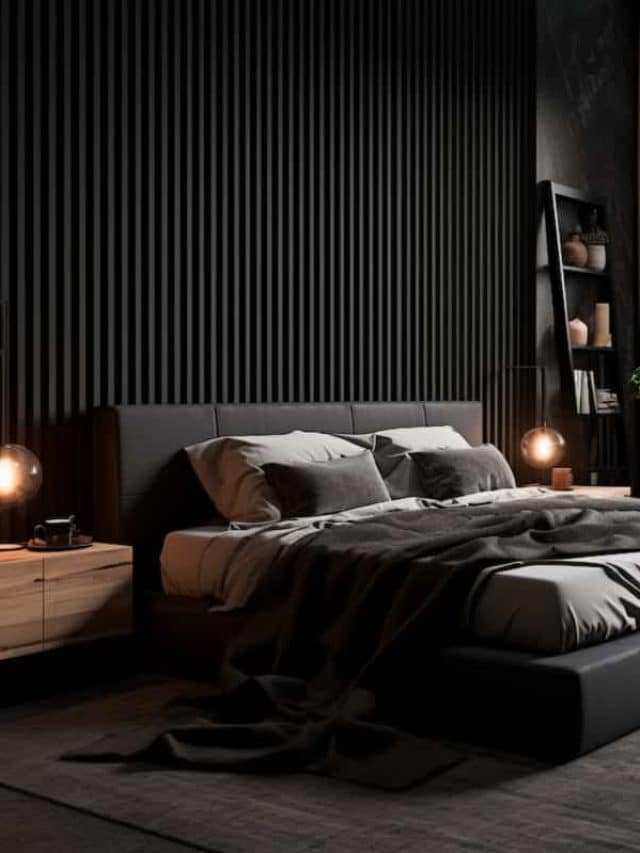 Quarto preto - 7 Ideias Inspiradoras na decoração de quarto