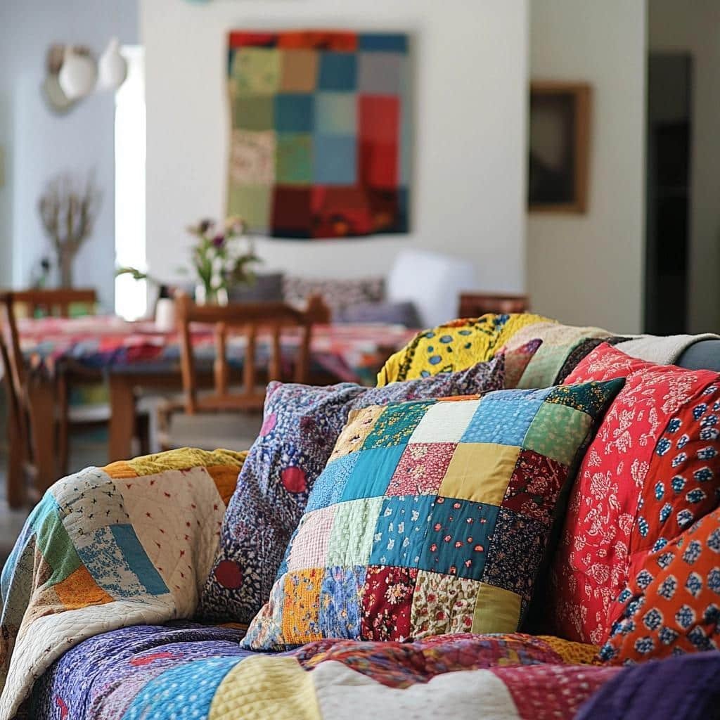 Ideias Criativas para Usar Patchwork na Decoração