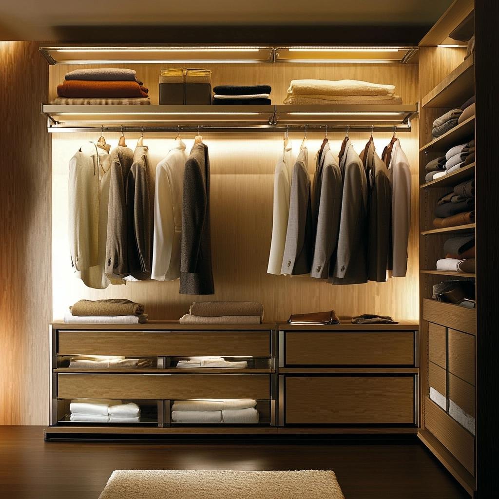 3 Ideias Funcionais para um Closet Modulado Compacto