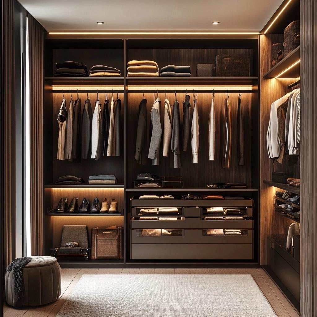 3 Ideias Funcionais para um Closet Modulado Compacto