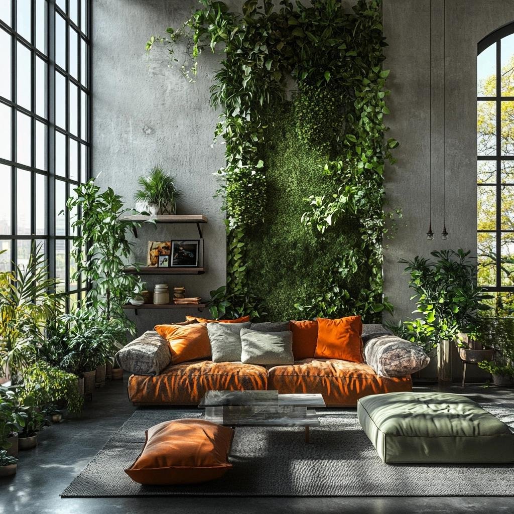 Decoração com Plantas Artificiais para Sala