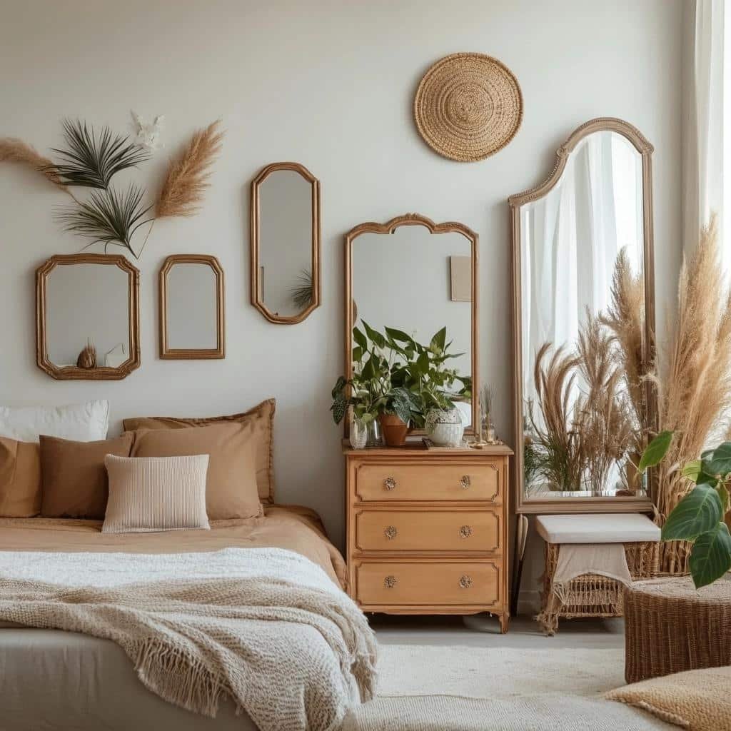 Espelhos Decorativos: 6 Ideias para Ampliar e Decorar o Quarto