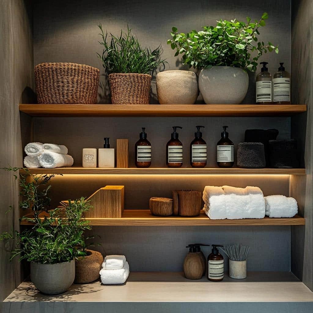 Prateleiras Suspensas: 6 Formas de Decorar e Organizar Seu Banheiro