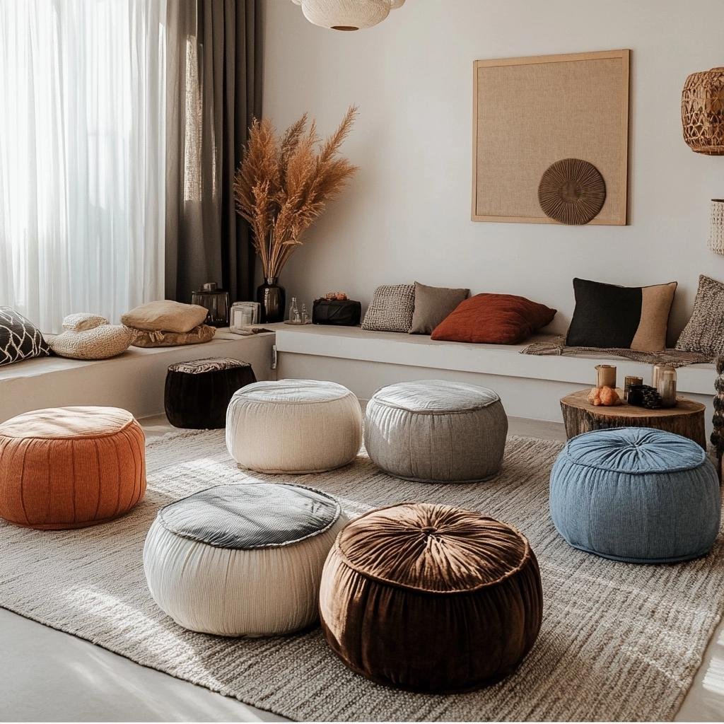 Puffs Decorativos: 8 Modelos para Trazer Conforto e Estilo à Sala