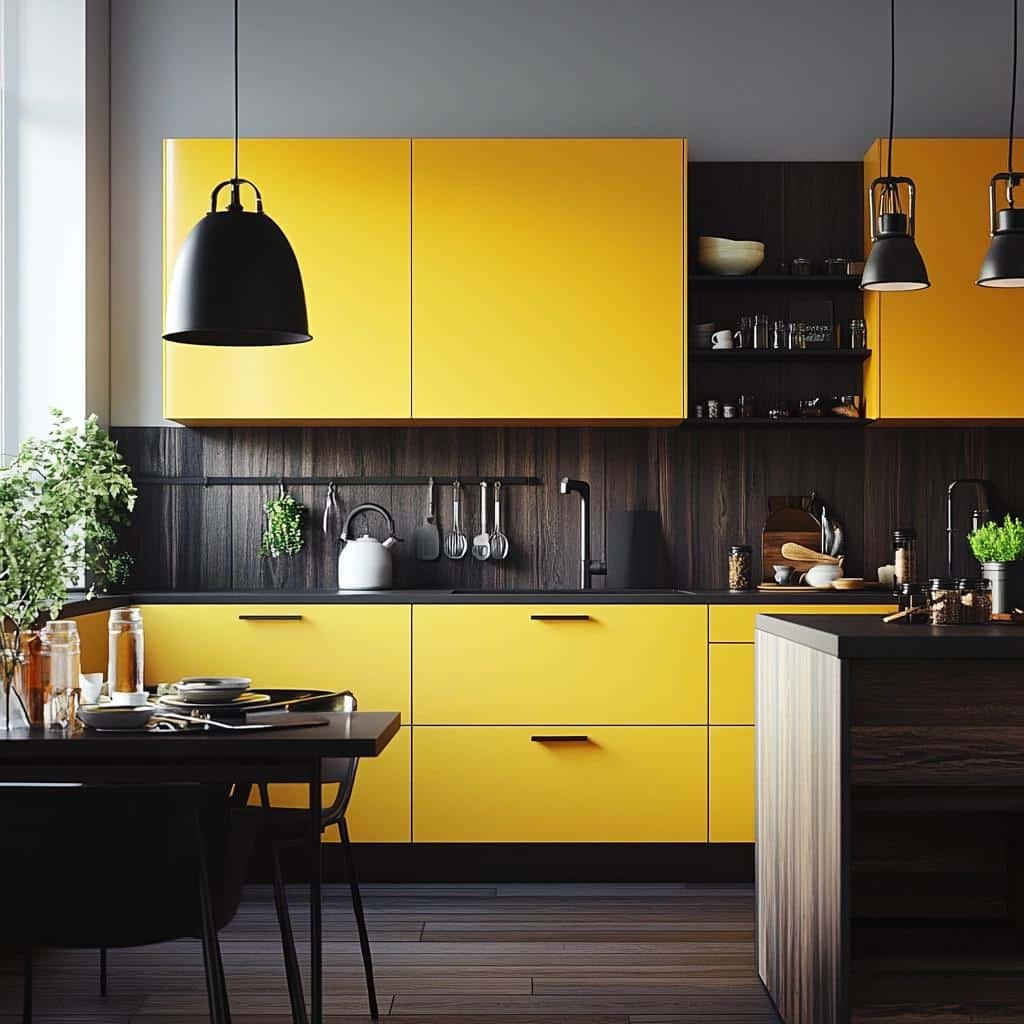 Inspire-se com Armários de Cozinha Amarelo