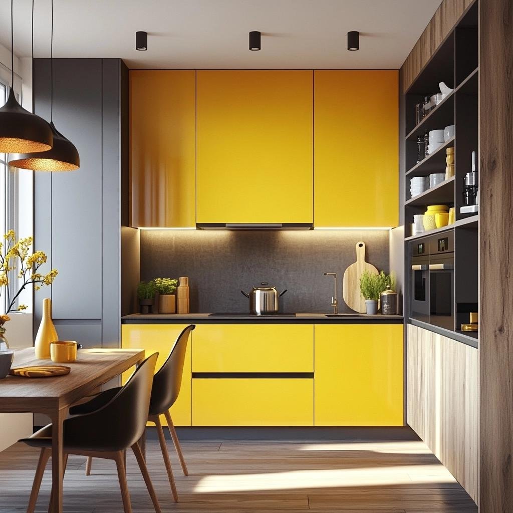 Inspire-se com Armários de Cozinha Amarelo