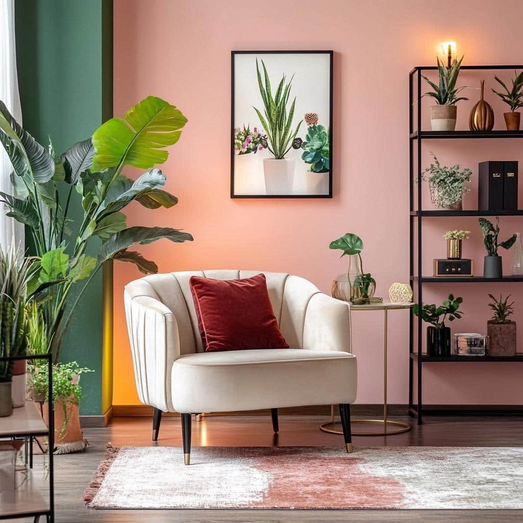 Ideias criativas para decorar com parede rosa