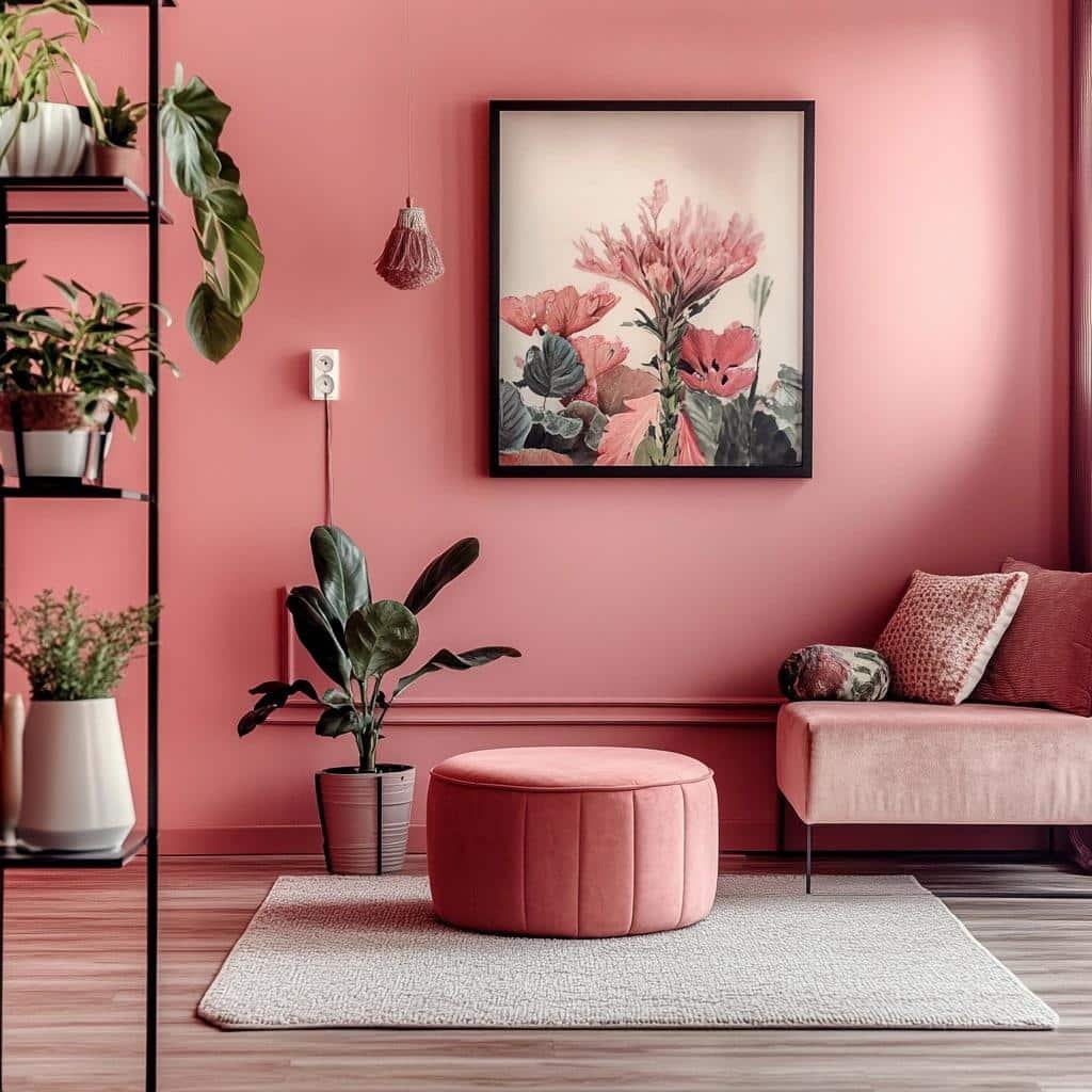 Ideias criativas para decorar com parede rosa