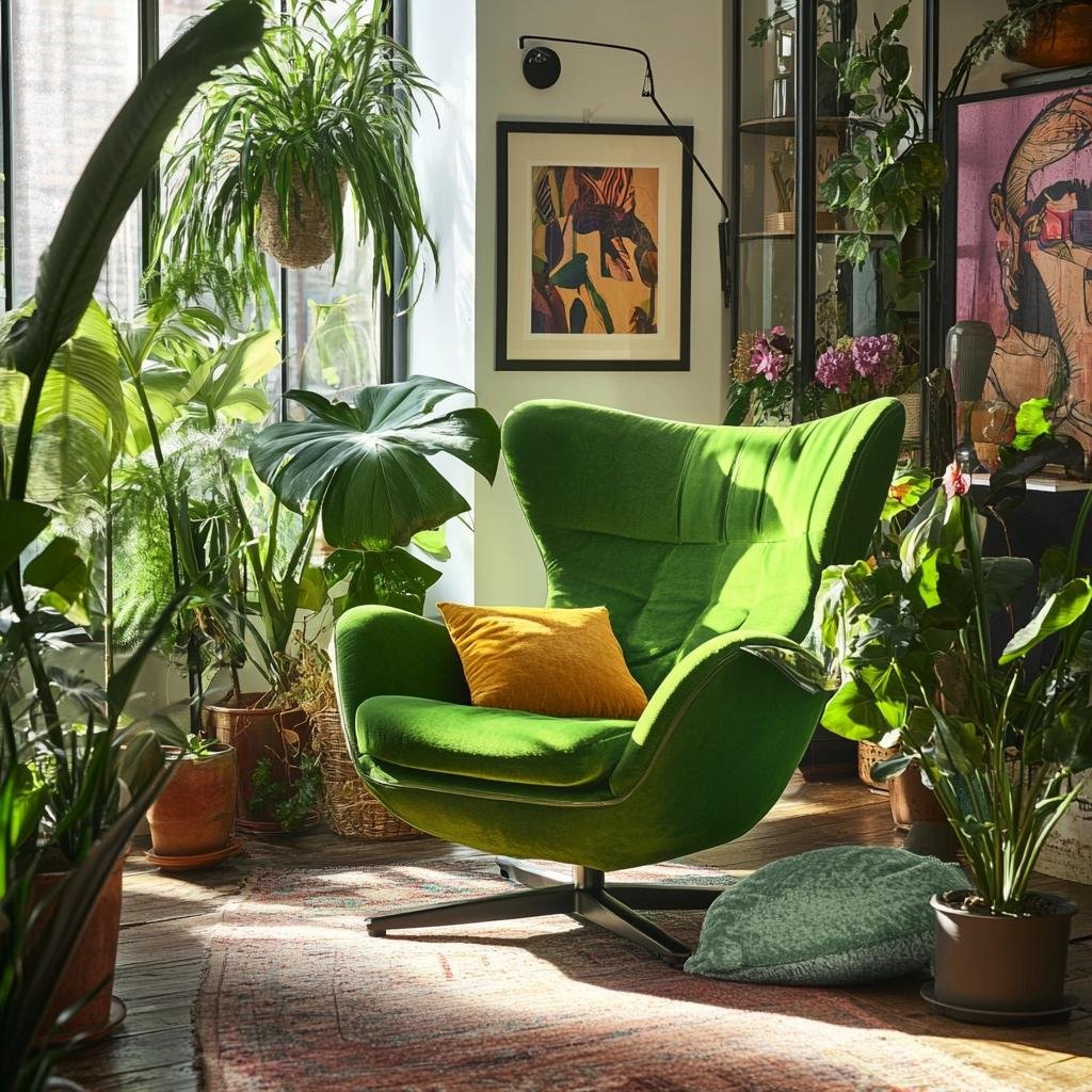 Inspirações de Poltronas Verdes para Decorar o Seu Lar