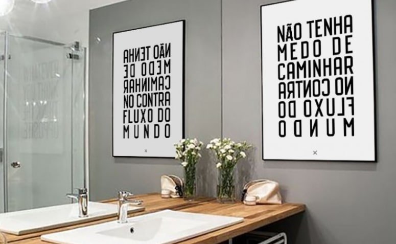 Modelos e Tutoriais para Decorar Banheiros com Quadros