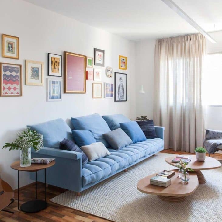 Sofá Azul: Ideias e Inspirações para Sua Decoração