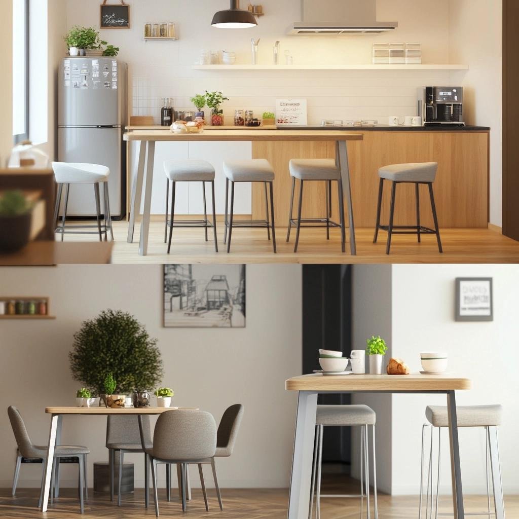 5 Mesas Pequenas para Cozinhas de Apartamentos