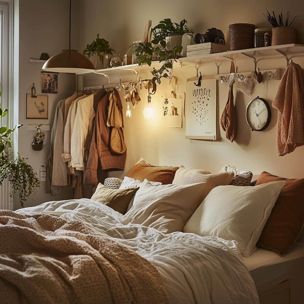 Cabideiros de Parede: 8 Soluções para um Quarto Sempre Organizado