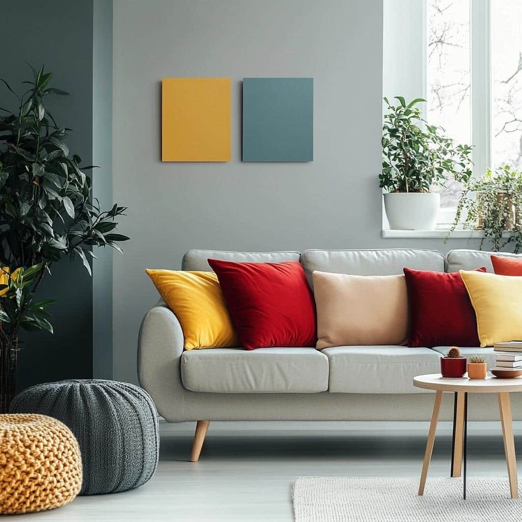 Harmonização de Cores com Cinza Para a Decoração