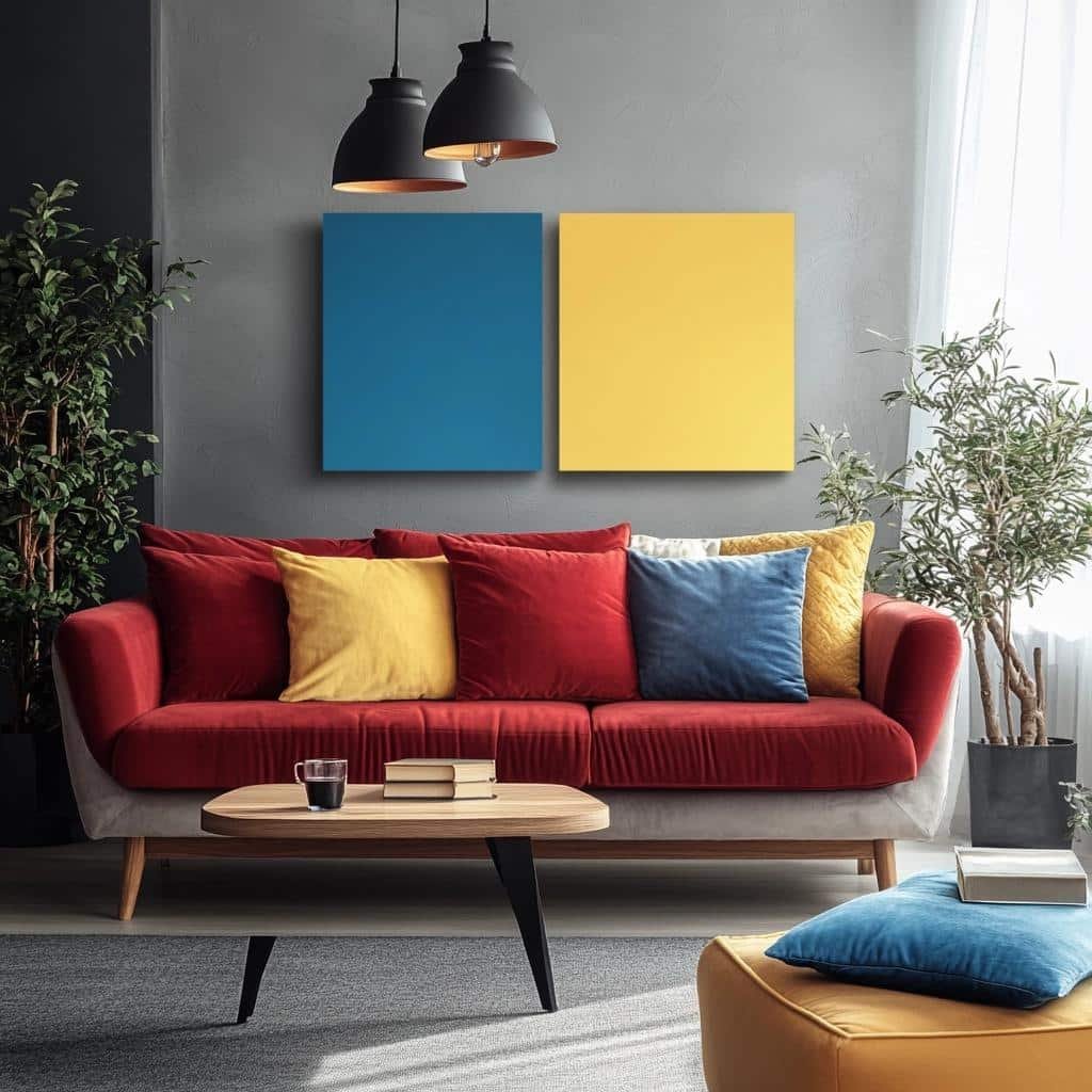 Harmonização de Cores com Cinza Para a Decoração