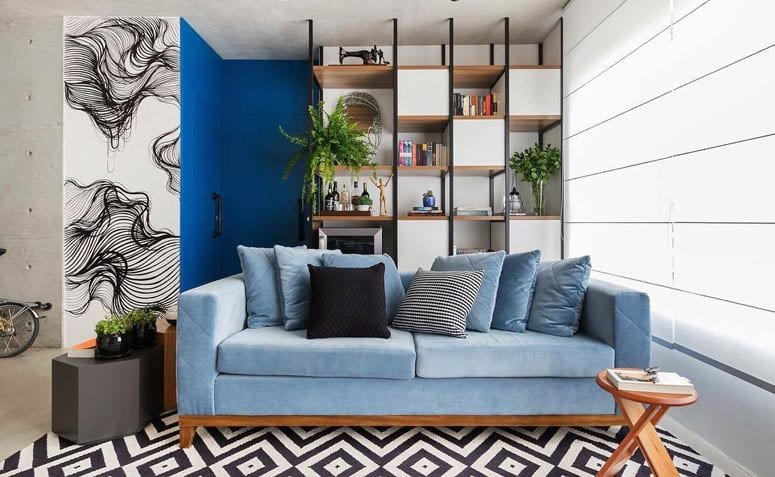 Sofá Azul: Ideias e Inspirações para Sua Decoração