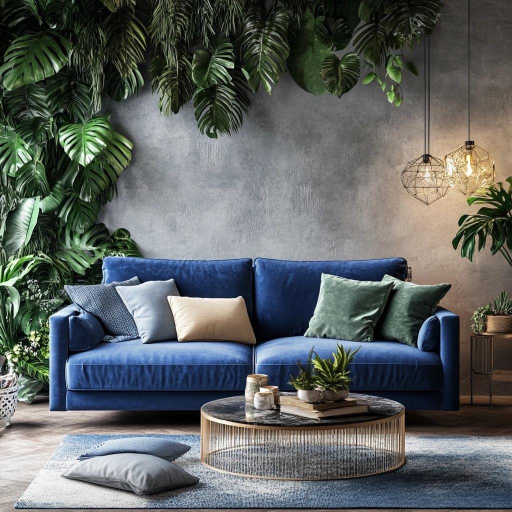 Sofá Azul: Ideias e Inspirações para Sua Decoração