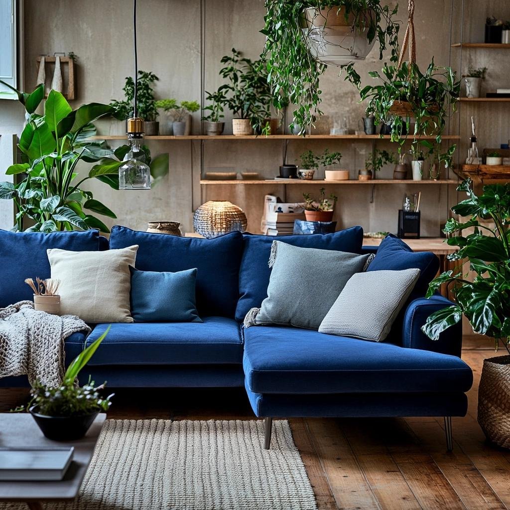 Sofá Azul: Ideias e Inspirações para Sua Decoração