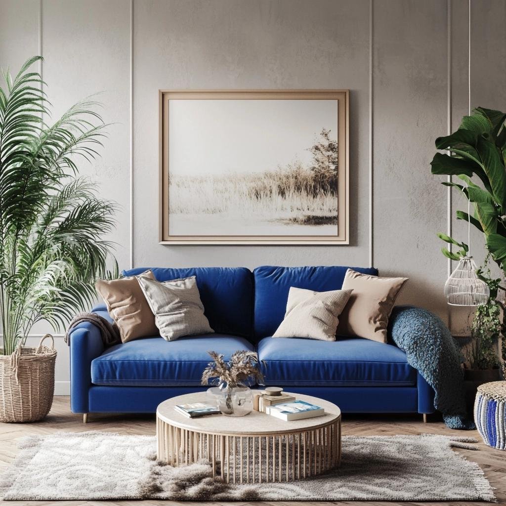 Sofá Azul: Ideias e Inspirações para Sua Decoração