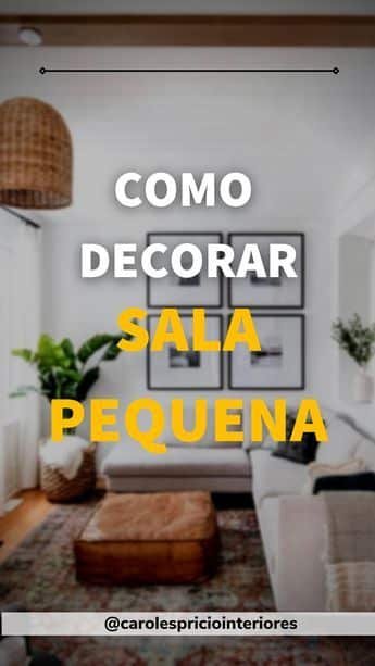 5 Ideias de Decoração para Salas Pequenas