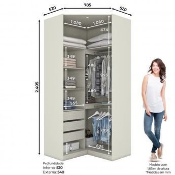 5 Soluções Inteligentes para Guarda-Roupa Modulado Compacto