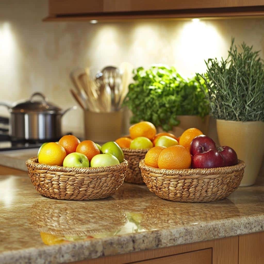 Cestos de Frutas Decorativos: 7 Formas de Trazer Funcionalidade à Cozinha